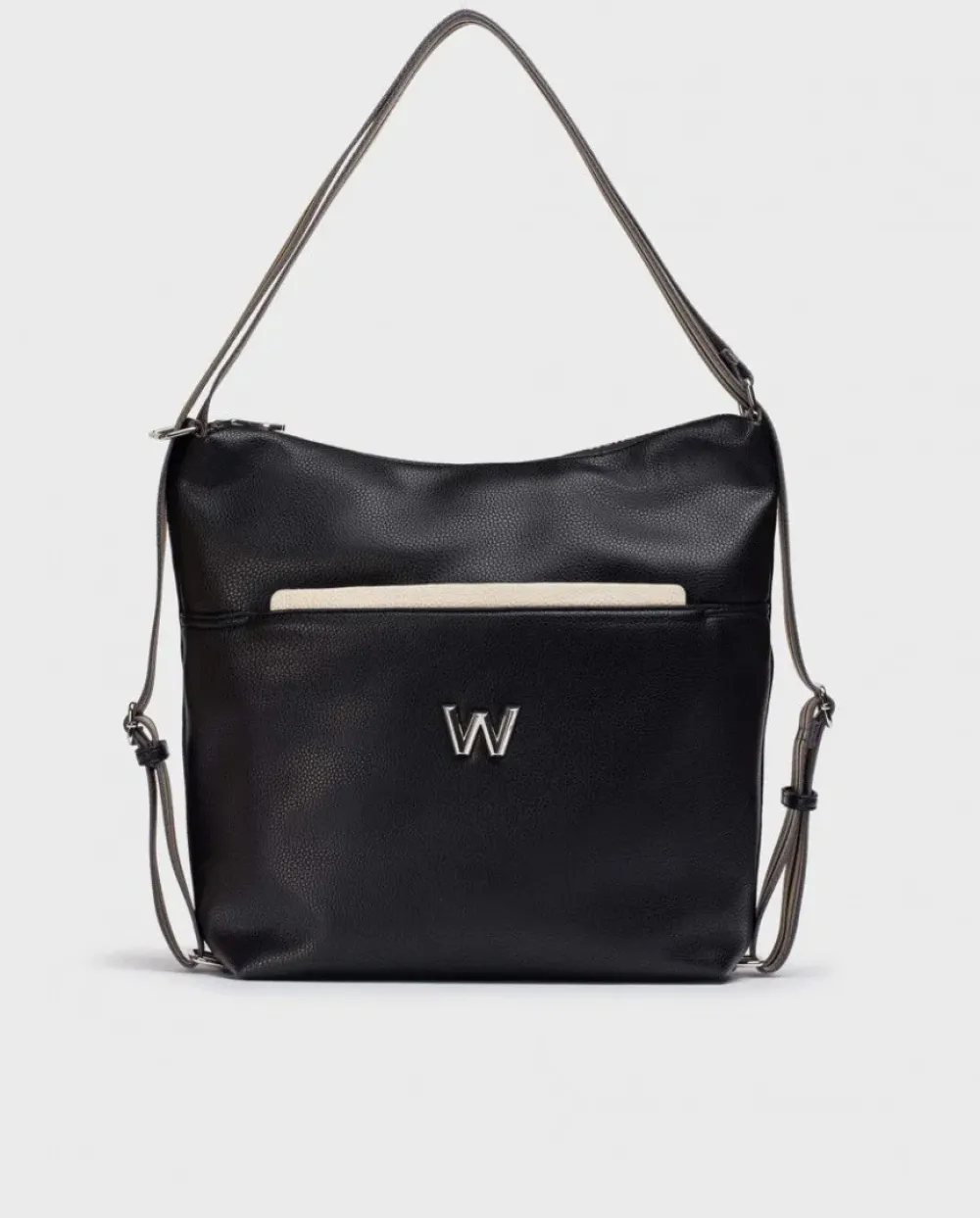 Wonders Bolso Amatista Bicolor Negro^ Grandes