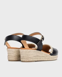 Wonders Cuñas Ipanema Negras^ Alpargatas