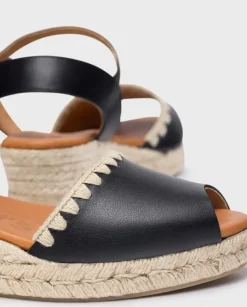 Wonders Cuñas Ipanema Negras^ Alpargatas