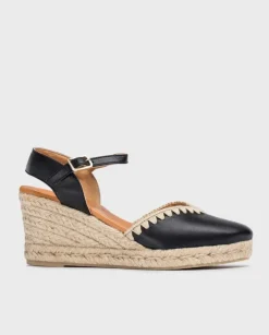 Wonders Cuñas Malibu Negro^ Alpargatas