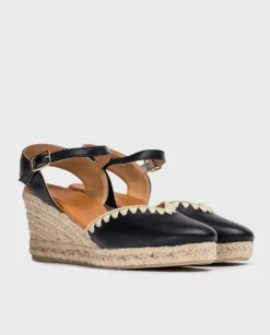 Wonders Cuñas Malibu Negro^ Alpargatas