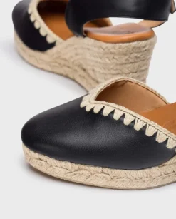 Wonders Cuñas Malibu Negro^ Alpargatas