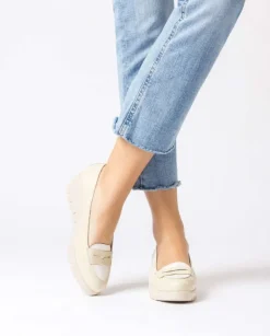 Wonders Mocasin Beige^ Cuñas