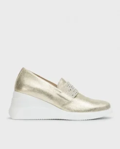 Wonders Mocasin Bone Dorado^ Cuñas