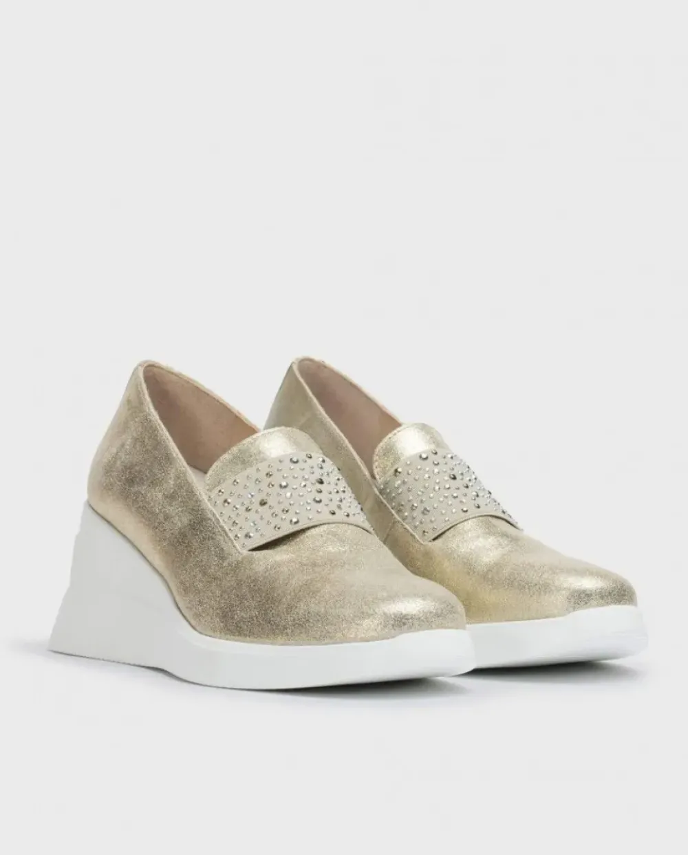 Wonders Mocasin Bone Dorado^ Cuñas