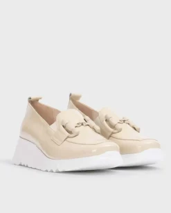 Wonders Mocasin Dance Beige^ Cuñas