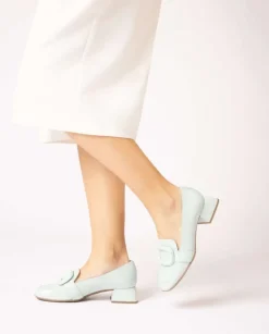 Wonders Mocasin Elein Azul Claro^ Tacones