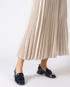 Wonders Mocasin Elein Azul Oscuro^ Tacones