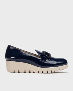 Wonders Mocasin San Marino Azul Oscuro^ Cuñas