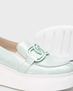 Wonders Mocasin Viena Azul^ Plataformas