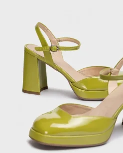 Wonders Plataforma Selena Verde^ Tacones