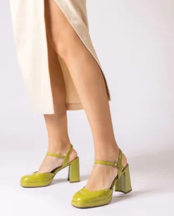 Wonders Plataforma Selena Verde^ Tacones