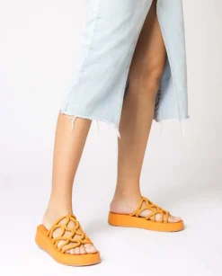 Wonders Sandalia Cuna Eladia Naranja^ Planos