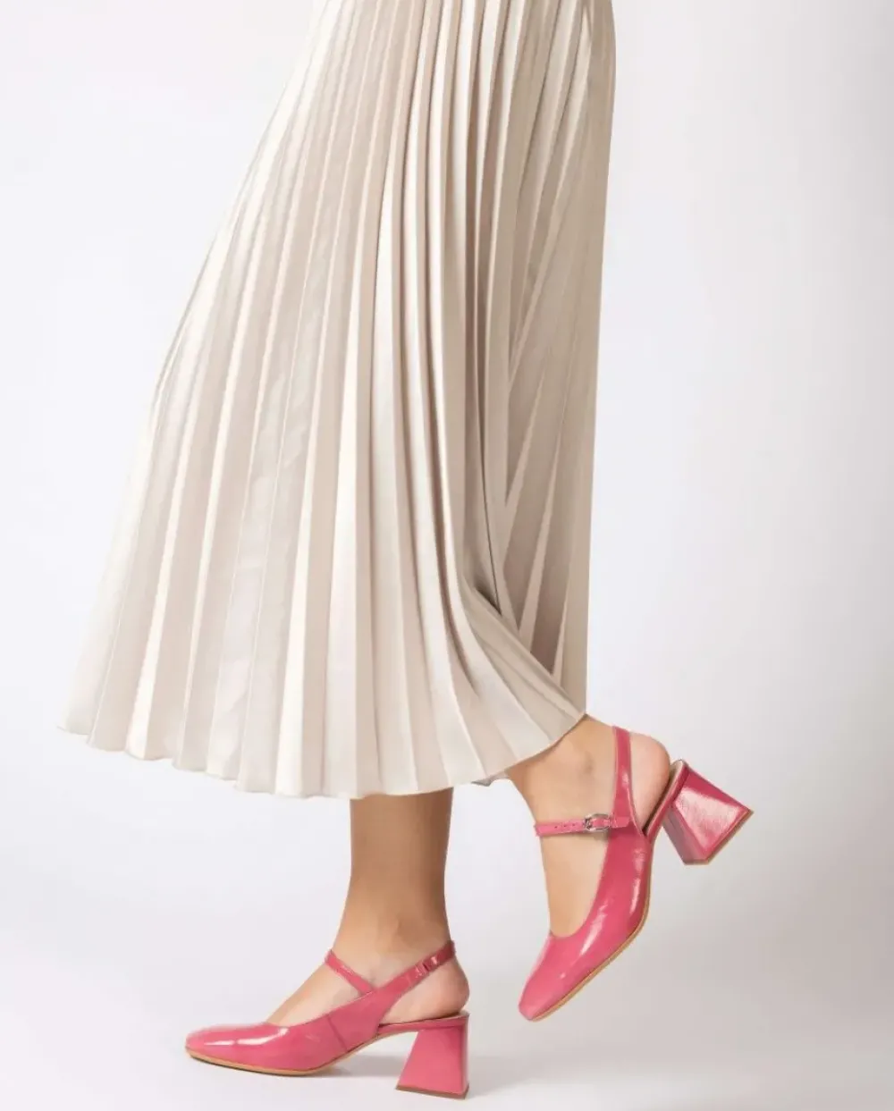 Wonders Sandalia Destalonada Jane Rosa^ Tacones