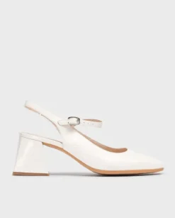 Wonders Sandalia Destalonada Jane Blanca^ Tacones