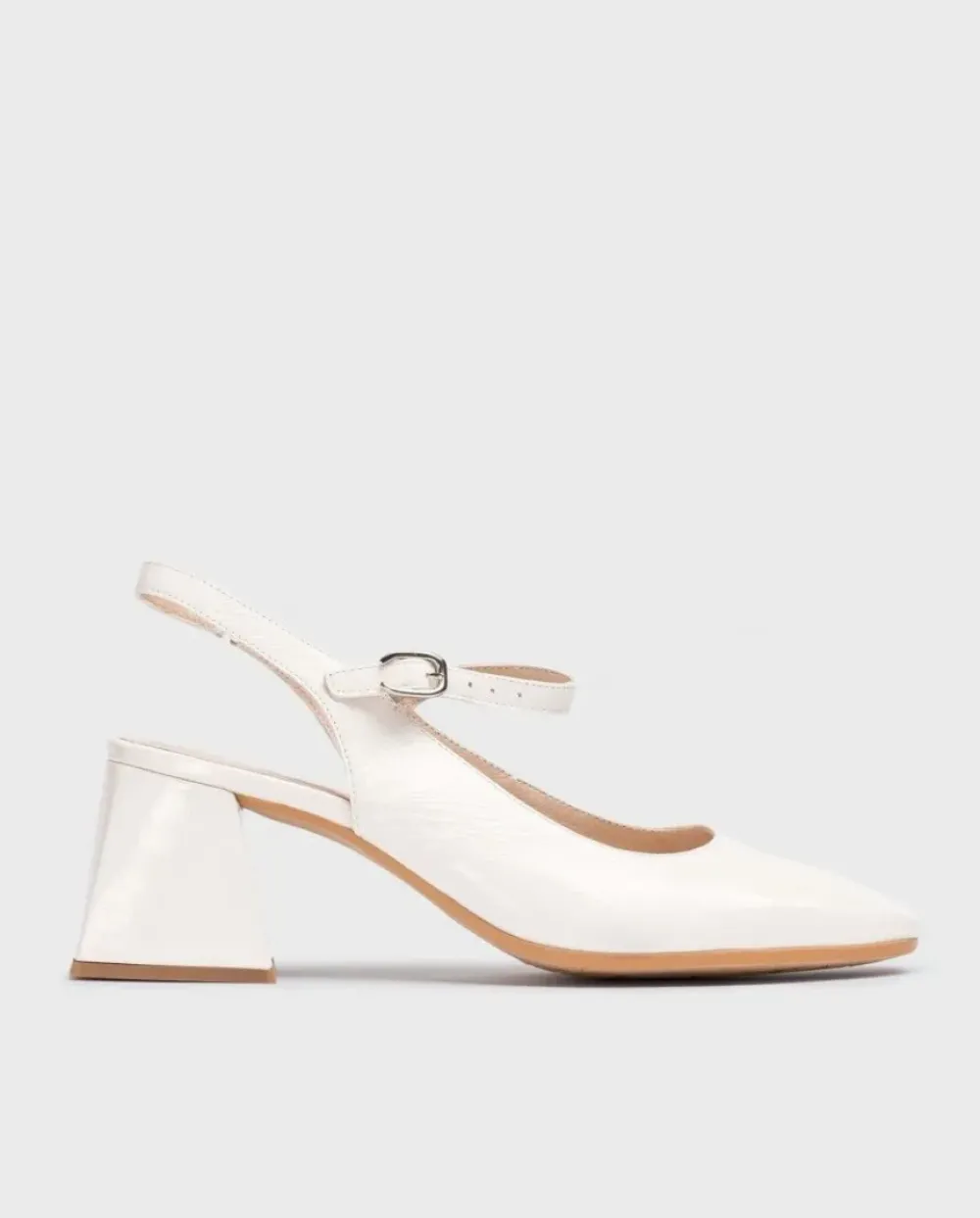 Wonders Sandalia Destalonada Jane Blanca^ Tacones