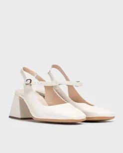 Wonders Sandalia Destalonada Jane Blanca^ Tacones