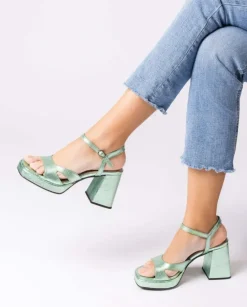 Wonders Sandalia Frida Azul^ Tacones