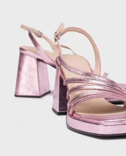 Wonders Sandalia Garli Rosa^ Tacones