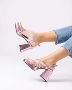 Wonders Sandalia Garli Rosa^ Tacones