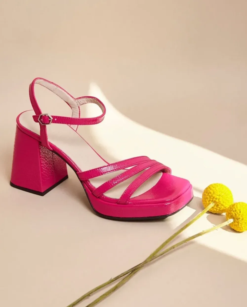 Wonders Sandalia Love Fuxia^ Tacones