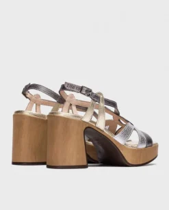 Wonders Sandalia Violeta Metalizado^ Sandalias