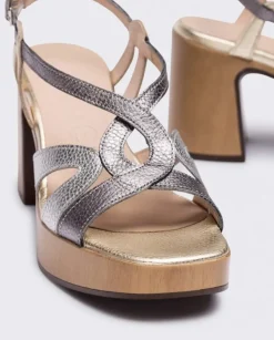 Wonders Sandalia Violeta Metalizado^ Sandalias