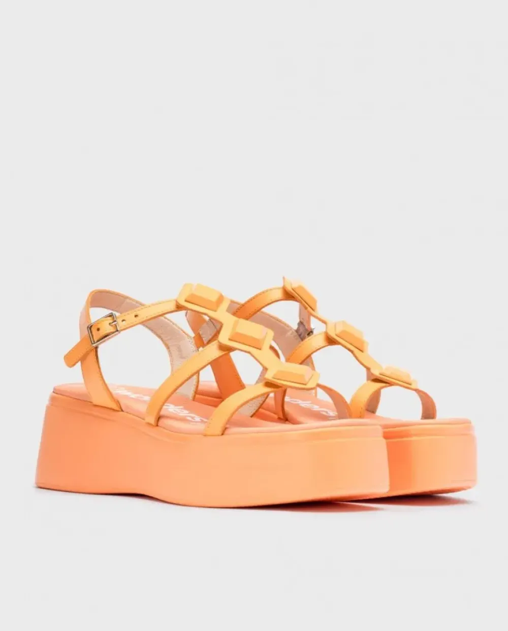Wonders Sandalias Con Plataforma Carolina Naranja^ Sandalias