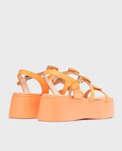 Wonders Sandalias Con Plataforma Carolina Naranja^ Sandalias