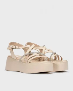 Wonders Sandalias Con Plataforma Martina Beige^ Sandalias