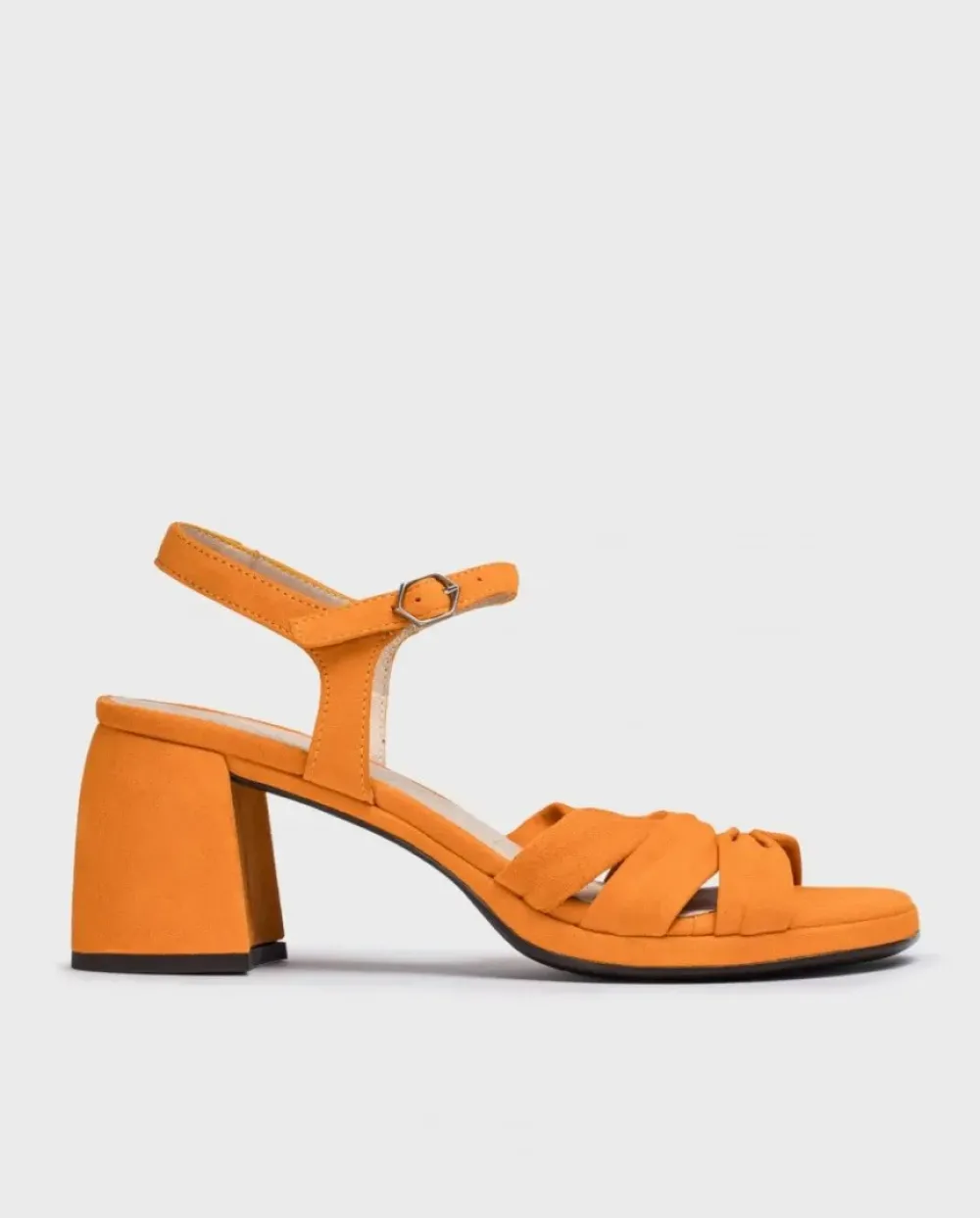 Wonders Sandalias De Tacon Gisela Naranja^ Tacones