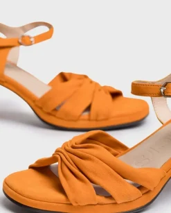 Wonders Sandalias De Tacon Gisela Naranja^ Tacones