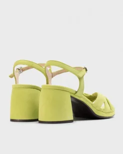 Wonders Sandalias De Tacon Gisela Verde^ Tacones