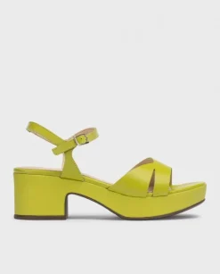 Wonders Sandalias De Tacon Grinon Verde^ Sandalias