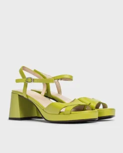 Wonders Sandalias De Tacon Lola Verde^ Tacones
