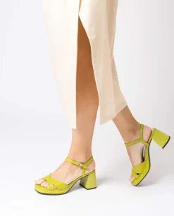 Wonders Sandalias De Tacon Lola Verde^ Tacones