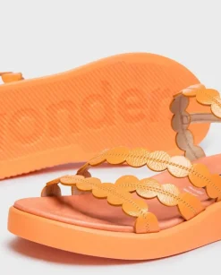 Wonders Sandalias Motril Naranja^ Planos