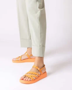 Wonders Sandalias Motril Naranja^ Planos
