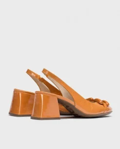 Wonders Sandalias Tacon Karla Naranja^ Tacones