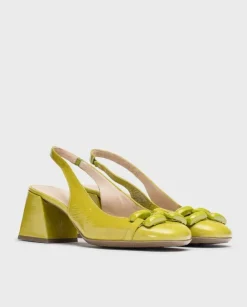 Wonders Sandalias Tacon Karla Verde^ Tacones
