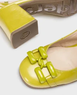 Wonders Sandalias Tacon Karla Verde^ Tacones