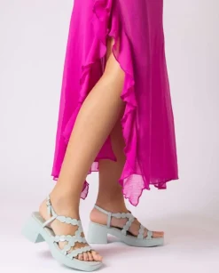 Wonders Sandalias Tacon Neus Azul^ Sandalias