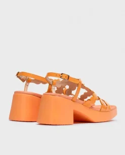 Wonders Sandalias Tacon Neus Naranja^ Sandalias