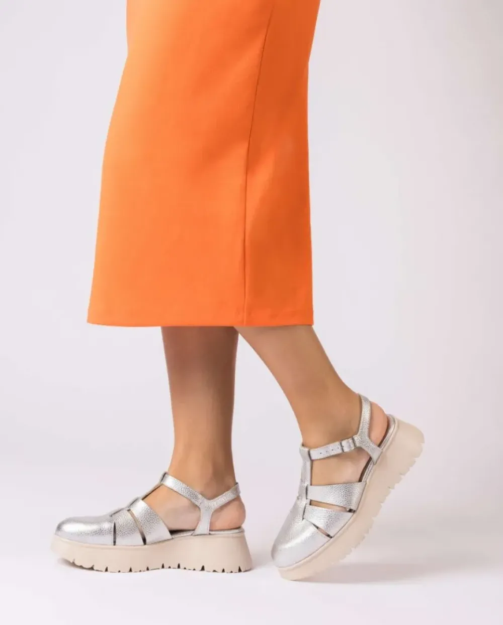 Wonders Silver Zagreb Multi- Straps^ Plataformas