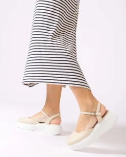 Wonders Zapato Manila Crema^ Plataformas