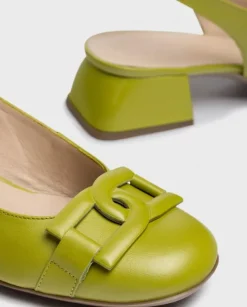 Wonders Zapato Maya Verde^ Tacones
